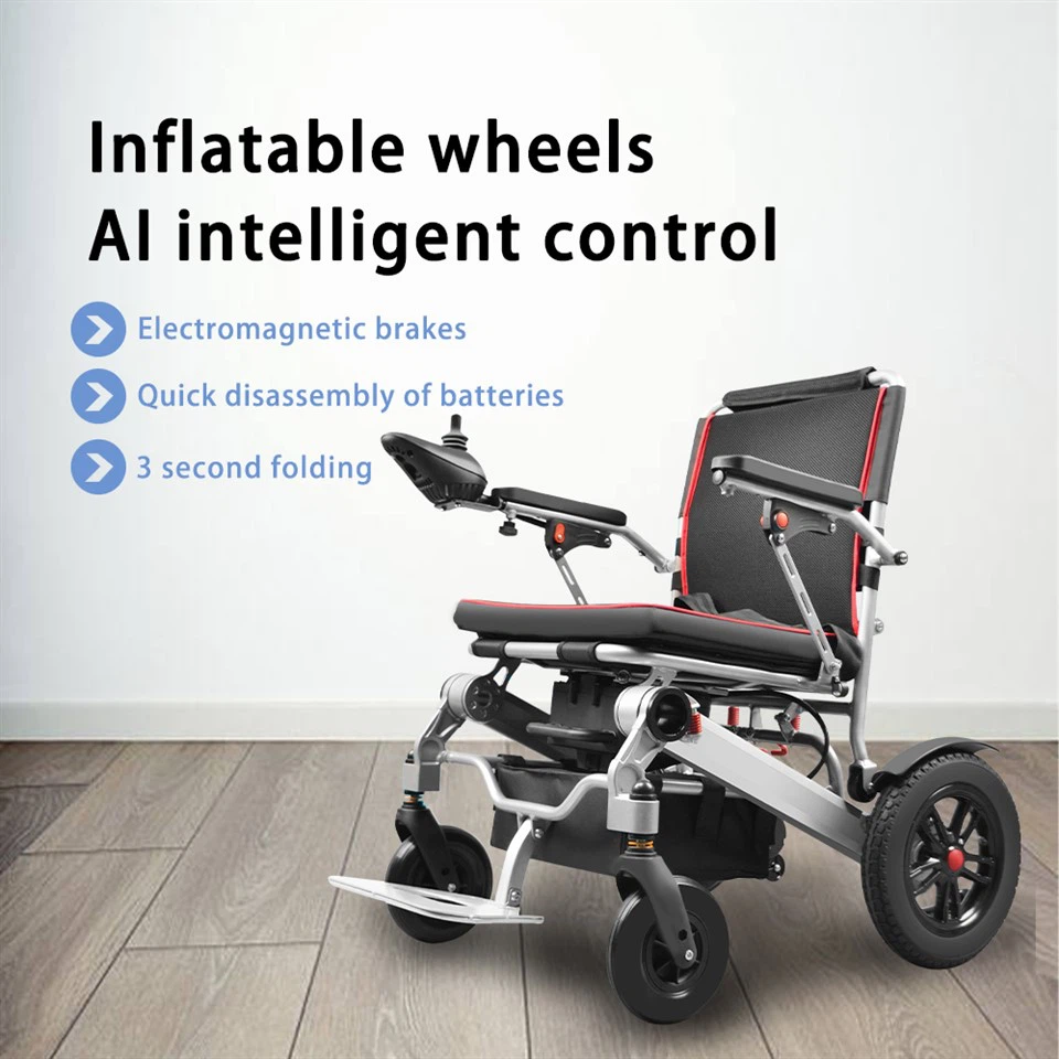 Scaun cu rotile electric pliabil usor